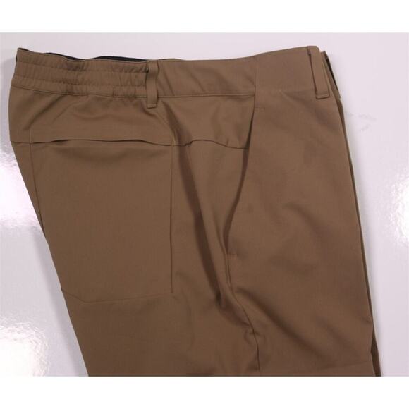 Lululemon Men's Mile View Khaki Tan Flat Front Chino Pants 36x30 - Picture 7 of 11
